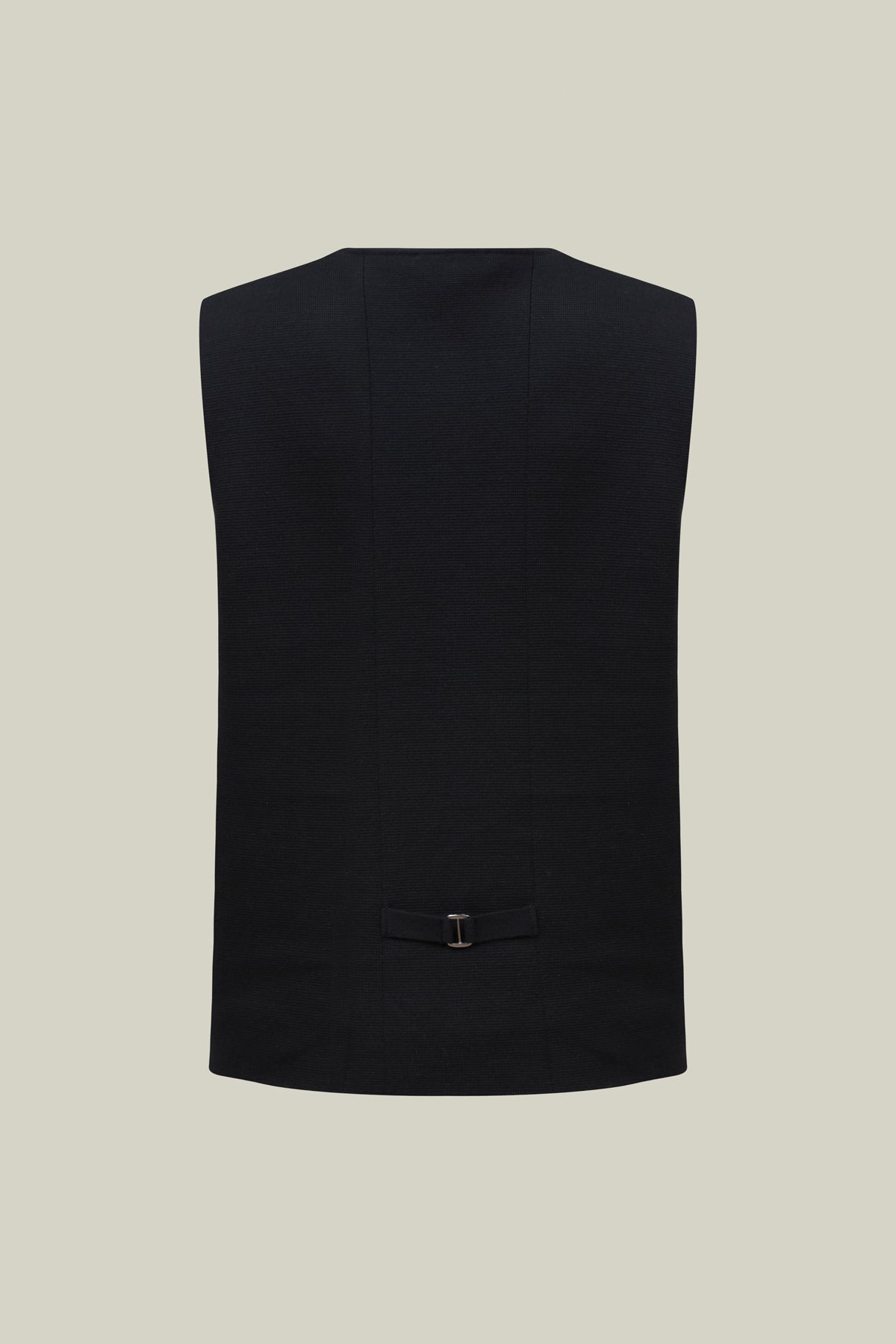Men's knitted vest in black