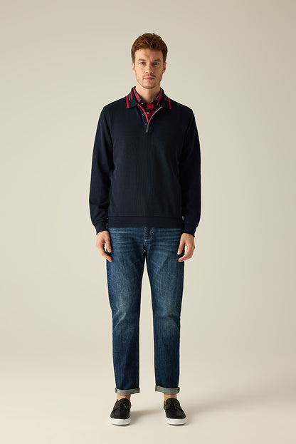 Herren Poloshirt in Navy