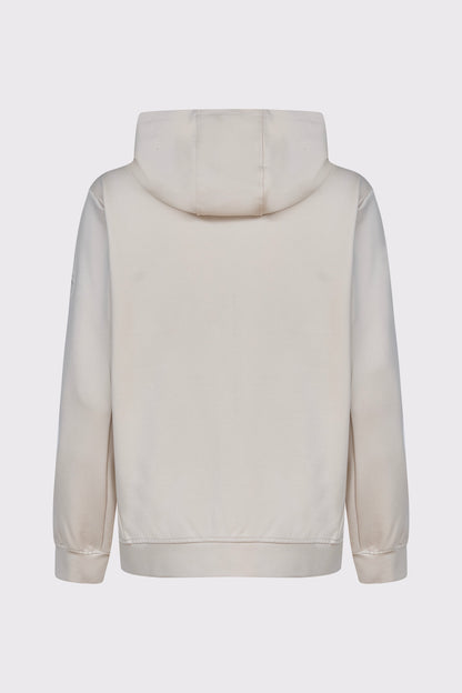 Hoodie‑Sweat‑Jacke aus Rayon‑Polyamid‑Lycra‑Mix mit Zipper