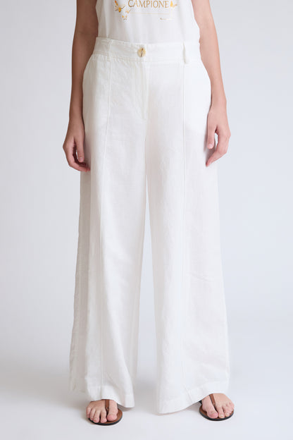 Hose aus Lycra mit geradem Bein und Bügelfalte (DOB Pants)