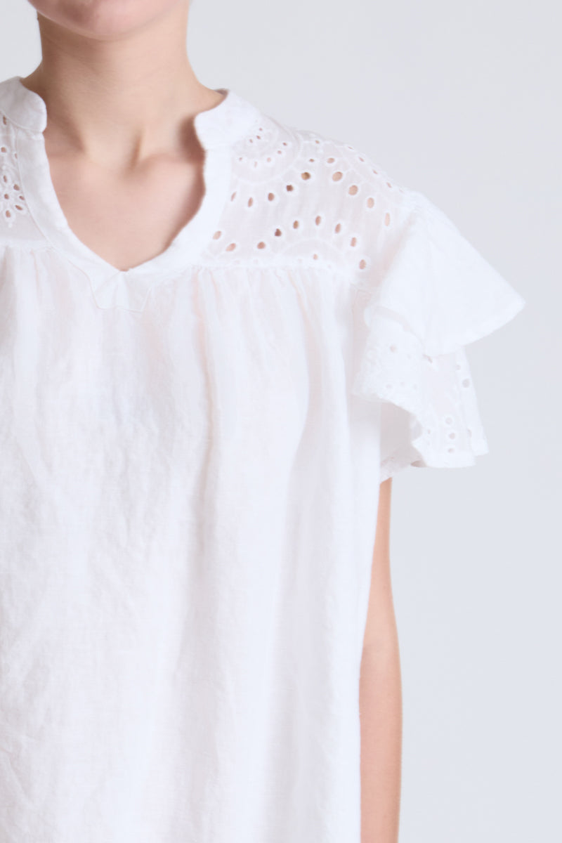 Lycra Blouse with Floral Embroidery | Campione