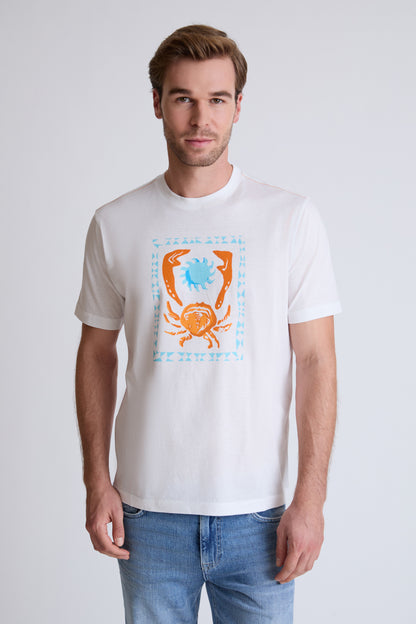 T-Shirt  mit maritimem Print