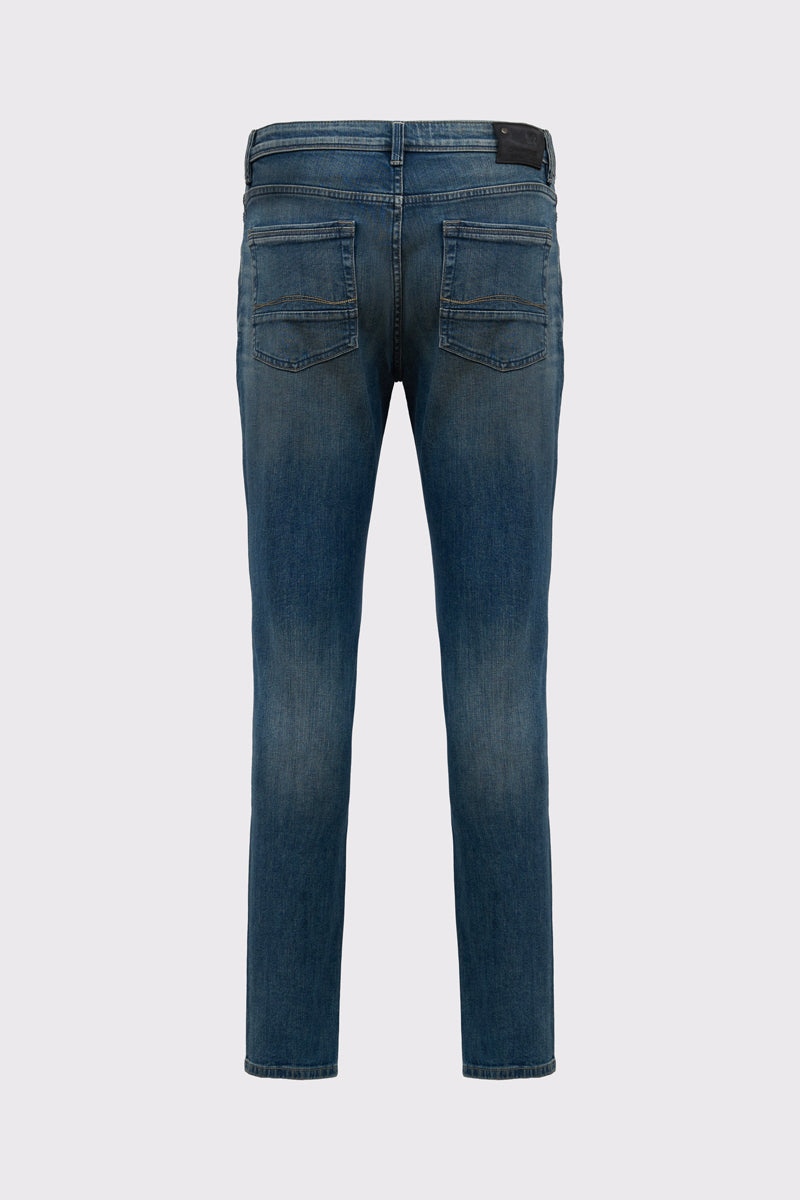 Five-pocket cotton-elastane jeans with a classic wash