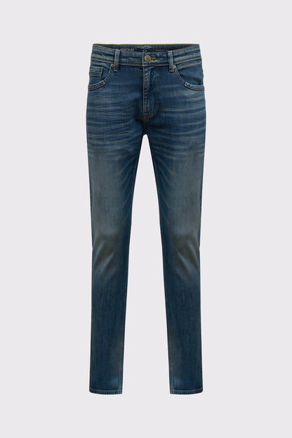 5‑Pocket‑Jeans aus Baumwoll‑Elasthan mit klassischer Waschung
