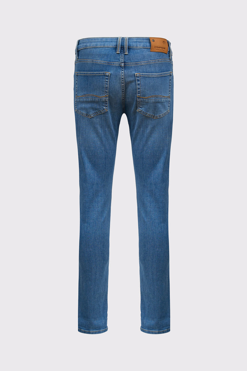 Cotton-polyester-elastane jeans in a 5-pocket design