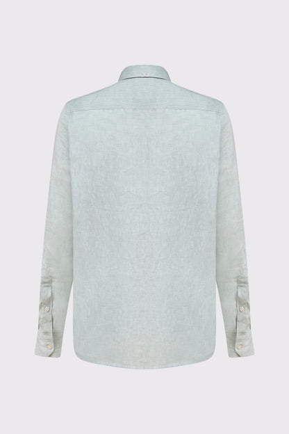 Button-Down-Hemd aus Baumwolle-Leinen – Sommerhemd Regular Fit