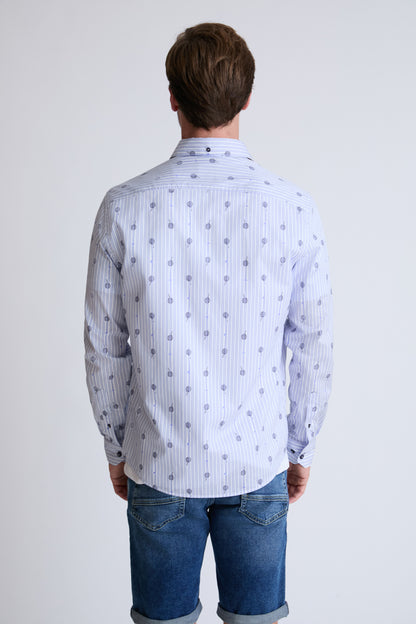 Modern Fit Hemd aus 100 % Baumwolle