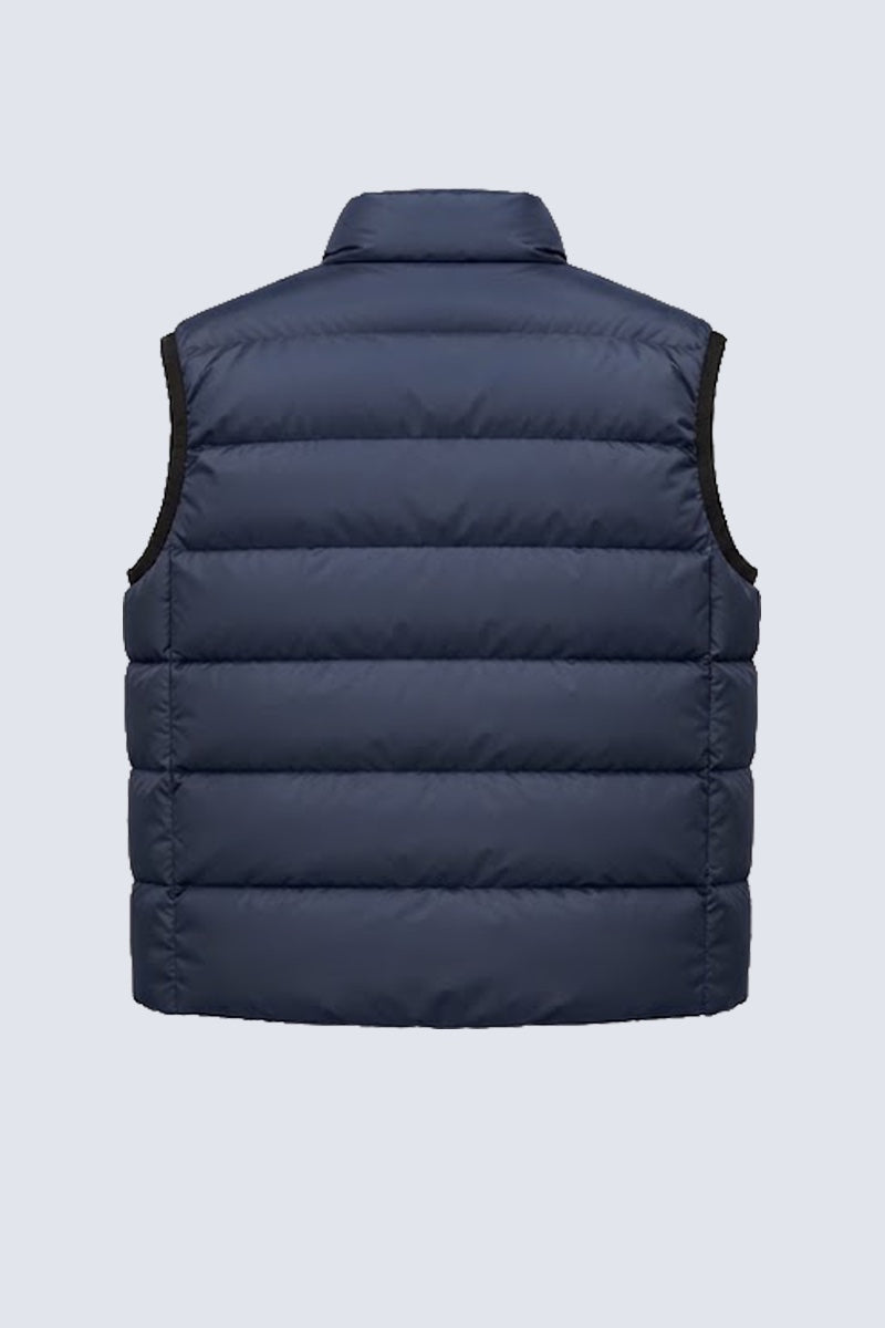 Steppweste aus Polyester mit Stehkragen in navy