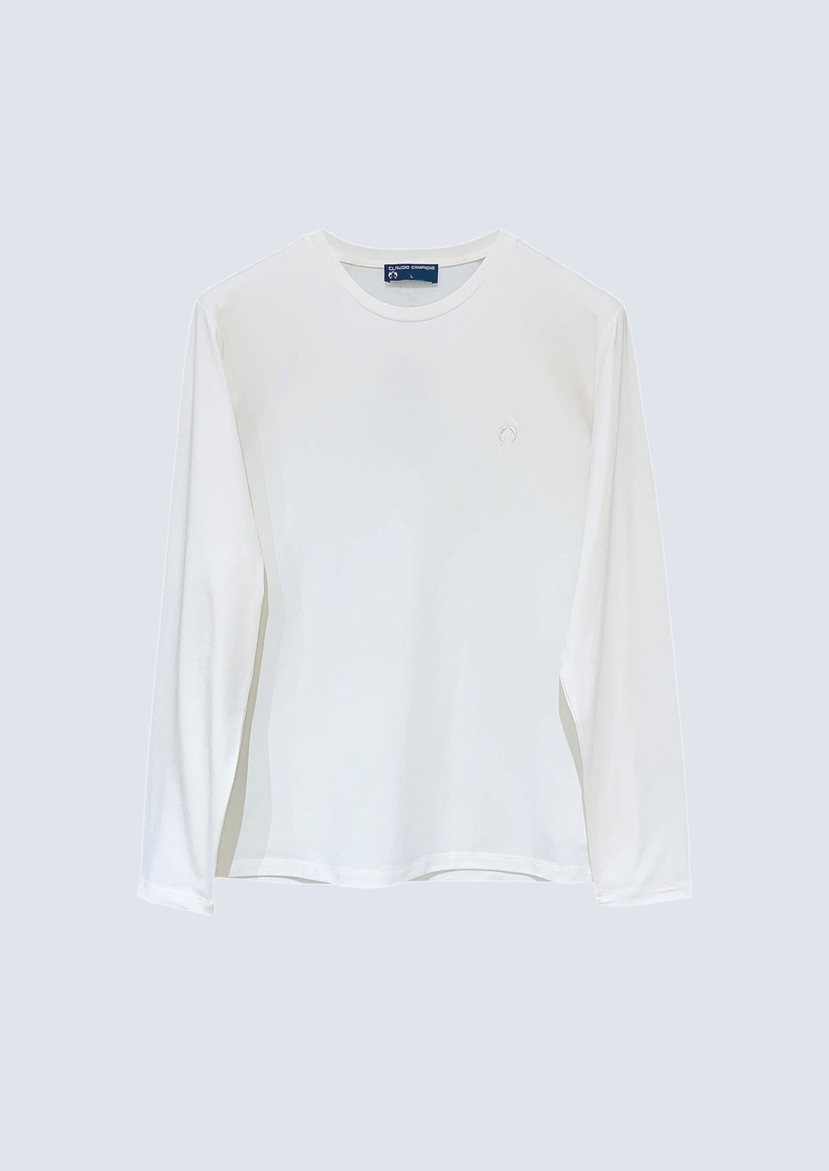 Langarm‑T‑Shirt aus Modal‑Baumwoll‑Mix mit Rundhalsausschnit – 40100