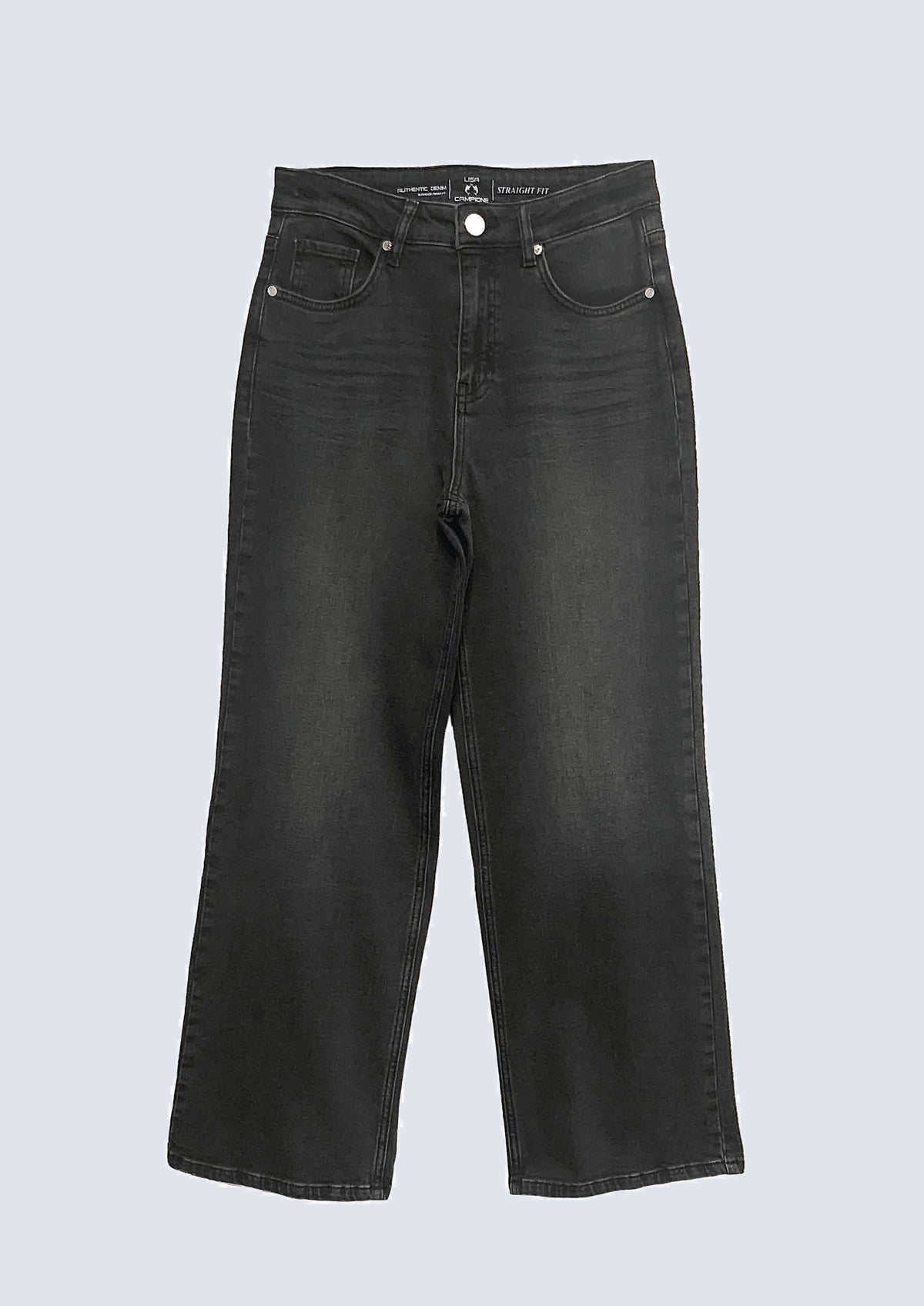 Anita Straight Fit Jeans aus Baumwoll‑Elasthan mit Black‑Den – 90300