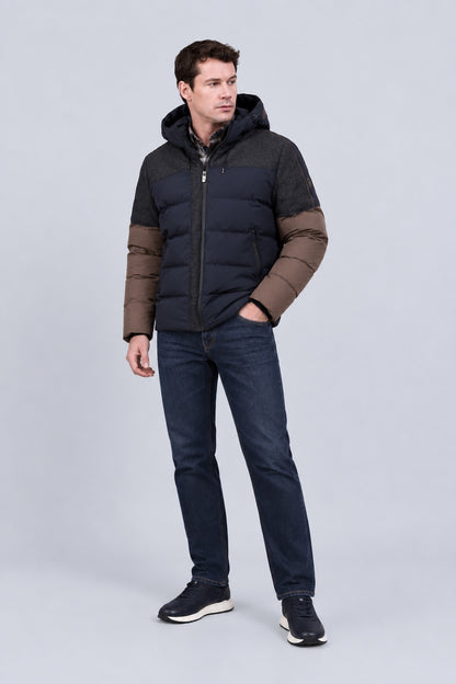 Dean Regular Slim Jeans aus Baumwoll-Polyester-Mix in Smoke-Navy-Waschung in smoke navy
