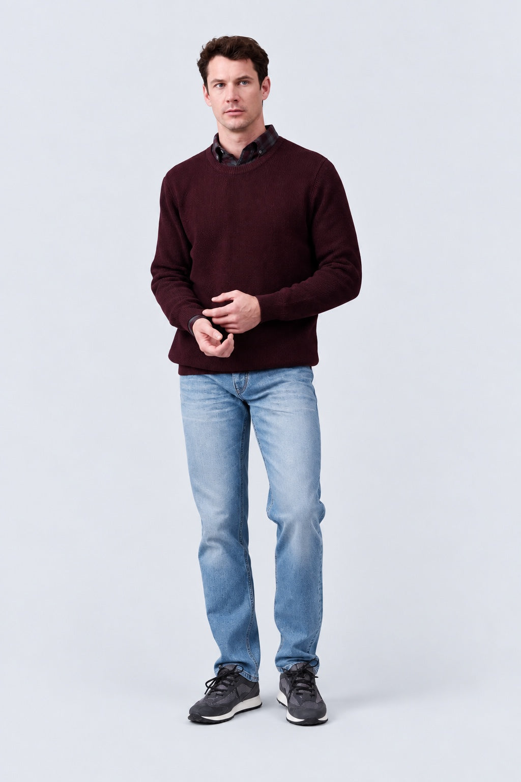 Bruce Regular Fit Jeans aus Baumwolle‑Lyocell‑Mix in bleached blue, Ansicht 3