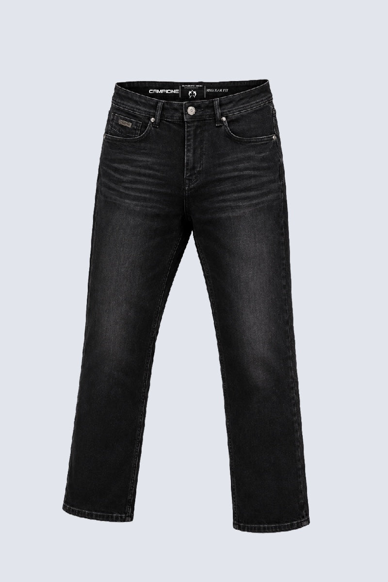Dean Regular Slim Jeans in Dark Denim Optik in black, Ansicht 2