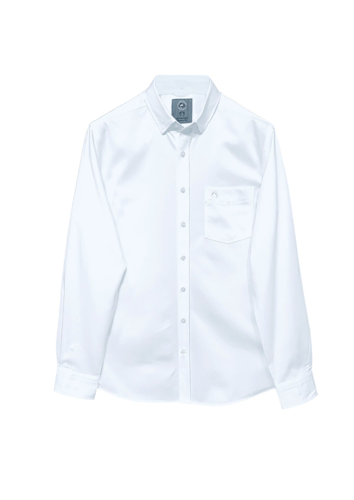 Hemd mit Under Button‑Down Kragen aus Baumwolle in white