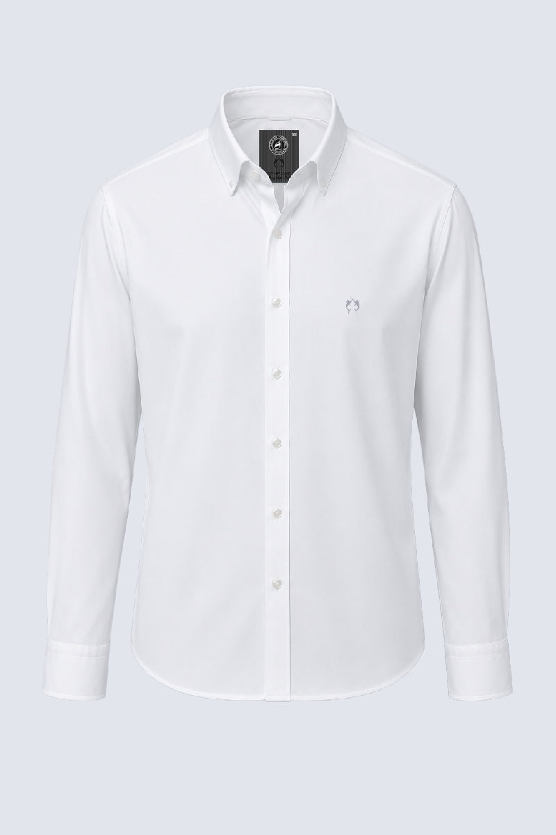 Performance‑Hemd mit Under Button‑Down Kragen in white, Ansicht 2
