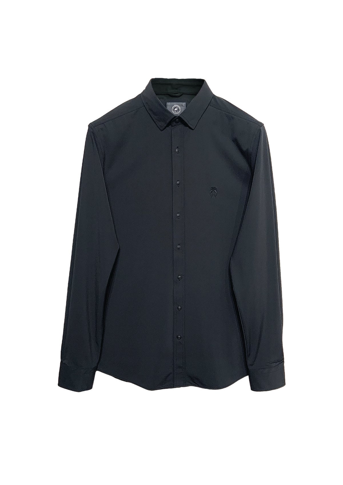 Performance‑Hemd mit Under Button‑Down Kragen in black