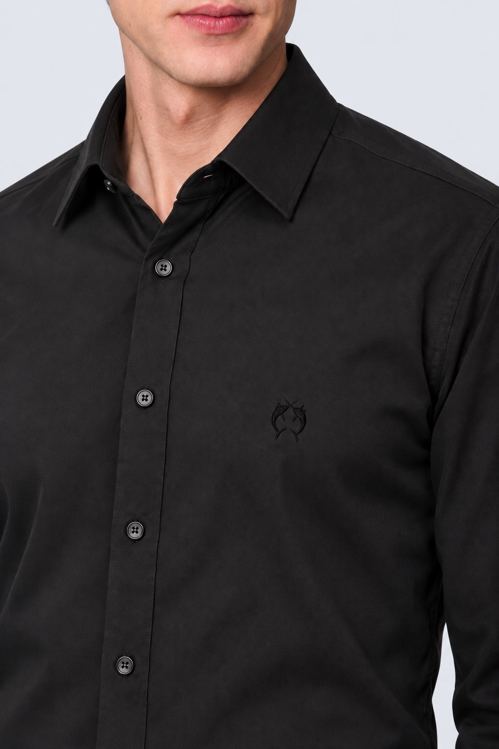 Performance‑Hemd mit Under Button‑Down Kragen in black, Ansicht 3