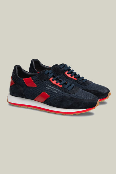 Herren Sportschuhe – Navy & Red